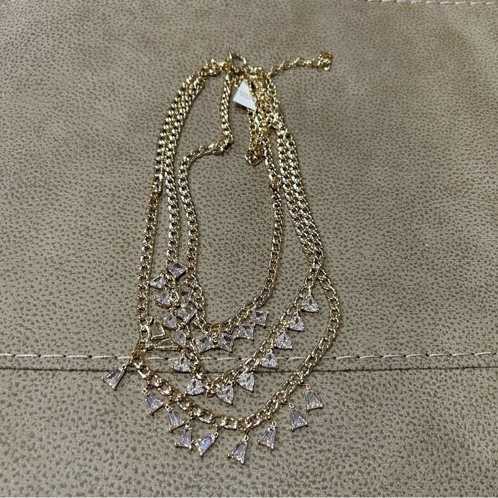 KENDRA SCOTT Blair Jewel Goldtone Statement Necklace NWT